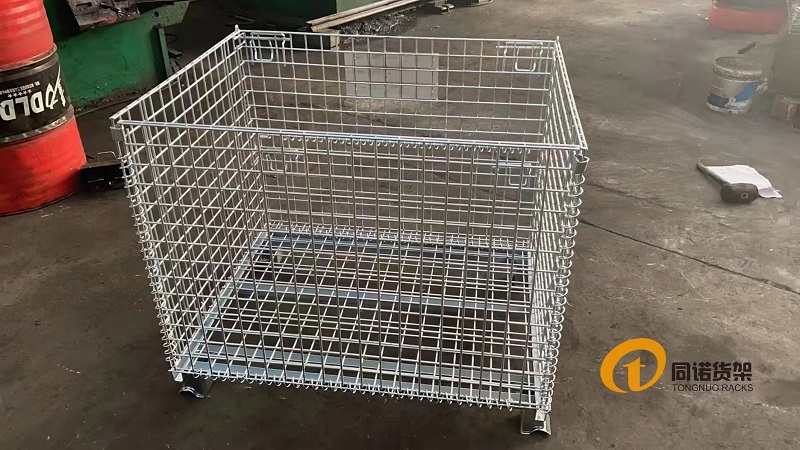 杭州仓库笼客户用于车间周转铁笼